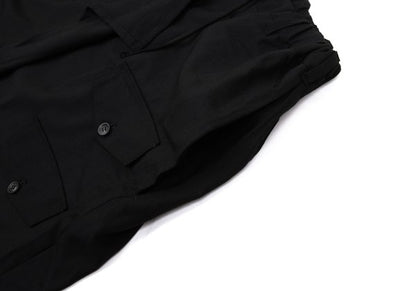 B Yohji Yamamoto 20SS Wool Drape Pocket Pants Black Size 1