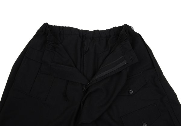 B Yohji Yamamoto 20SS Wool Drape Pocket Pants Black Size 1