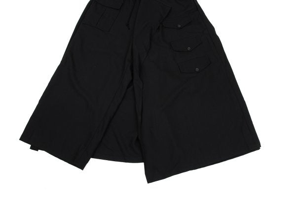 B Yohji Yamamoto 20SS Wool Drape Pocket Pants Black Size 1
