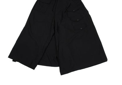 B Yohji Yamamoto 20SS Wool Drape Pocket Pants Black Size 1