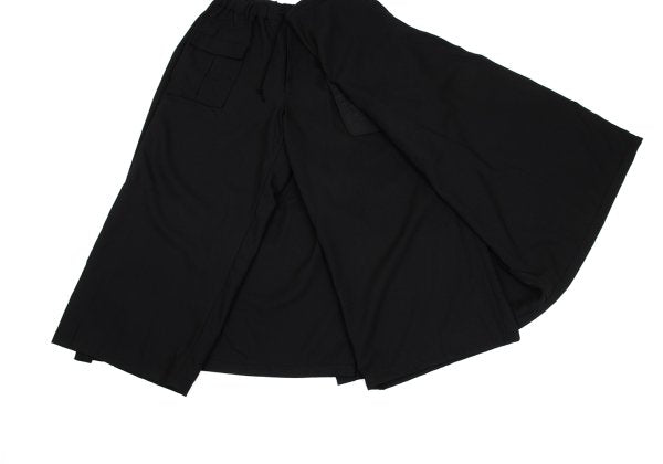 B Yohji Yamamoto 20SS Wool Drape Pocket Pants Black Size 1