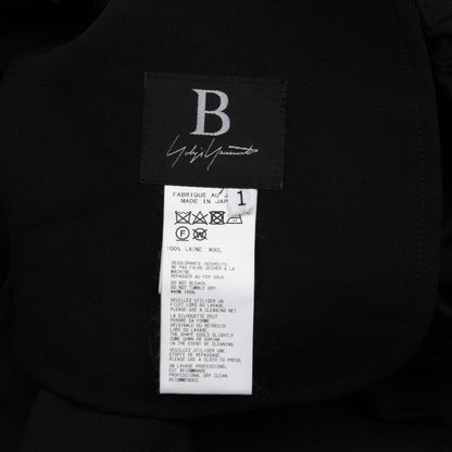 B Yohji Yamamoto 20SS Wool Drape Pocket Pants Black Size 1