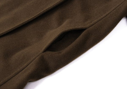 Max Mara Manuela Wool Cashmere Wrap Coat Dark Brown Size 36