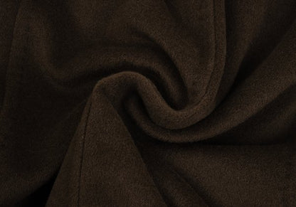Max Mara Manuela Wool Cashmere Wrap Coat Dark Brown Size 36