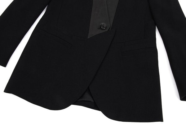 Neil Barrett Leather Paneled Lapel Jacket Size 40