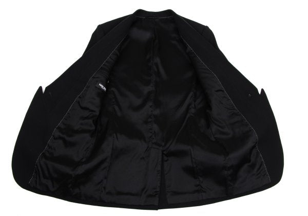 Neil Barrett Leather Paneled Lapel Jacket Size 40