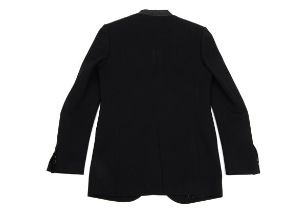 Neil Barrett Leather Paneled Lapel Jacket Size 40