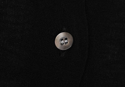 ISSEY MIYAKE PERMANENTE Sheer Cardigan Black Size M