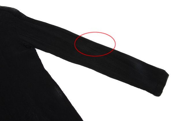 ISSEY MIYAKE PERMANENTE Sheer Cardigan Black Size M