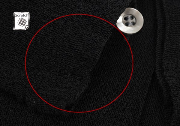 ISSEY MIYAKE PERMANENTE Sheer Cardigan Black Size M