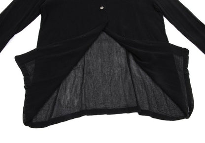 ISSEY MIYAKE PERMANENTE Sheer Cardigan Black Size M