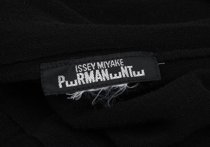 ISSEY MIYAKE PERMANENTE Sheer Cardigan Black Size M