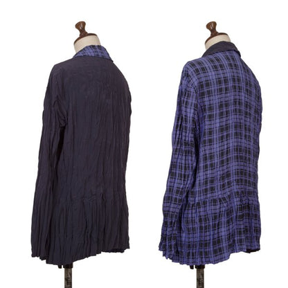 ISSEY MIYAKE Reversible Check Twist Pleat Jacket Size 2