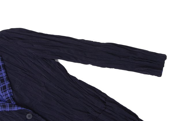 ISSEY MIYAKE Reversible Check Twist Pleat Jacket Size 2