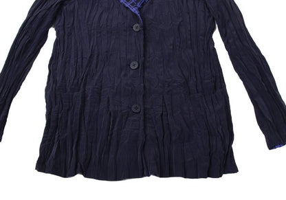 ISSEY MIYAKE Reversible Check Twist Pleat Jacket Size 2