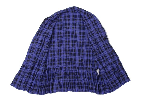 ISSEY MIYAKE Reversible Check Twist Pleat Jacket Size 2