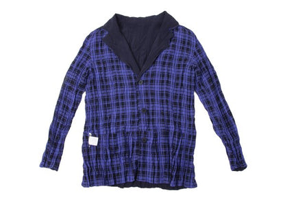 ISSEY MIYAKE Reversible Check Twist Pleat Jacket Size 2