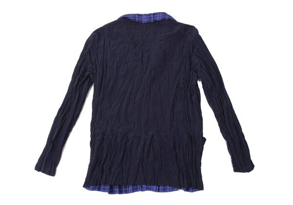 ISSEY MIYAKE Reversible Check Twist Pleat Jacket Size 2