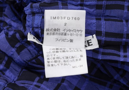 ISSEY MIYAKE Reversible Check Twist Pleat Jacket Size 2