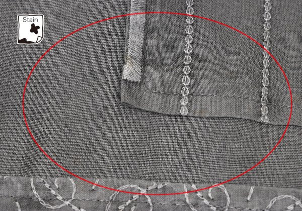 COMME des GARCONS Tricot Dyed Patchwork Skirt Gray Size S