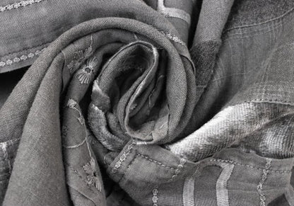 COMME des GARCONS Tricot Dyed Patchwork Skirt Gray Size S