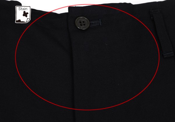 Jean Paul GAULTIER HOMME Wool Pleated Pants Blue Size 48