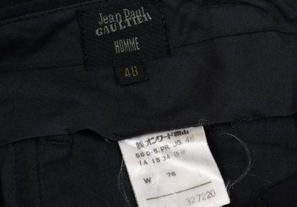 Jean Paul GAULTIER HOMME Wool Pleated Pants Blue Size 48