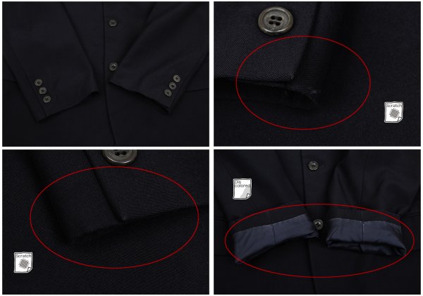 Jean Paul GAULTIER HOMME Wool Jacket Navy Size 48