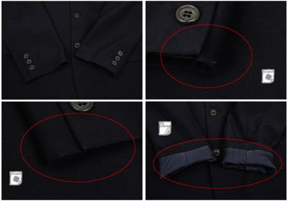 Jean Paul GAULTIER HOMME Wool Jacket Navy Size 48