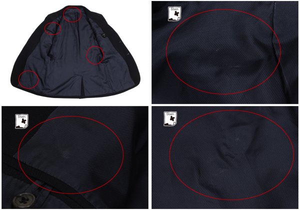 Jean Paul GAULTIER HOMME Wool Jacket Navy Size 48