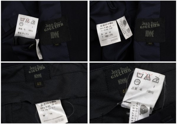 Jean Paul GAULTIER HOMME Wool Jacket Navy Size 48