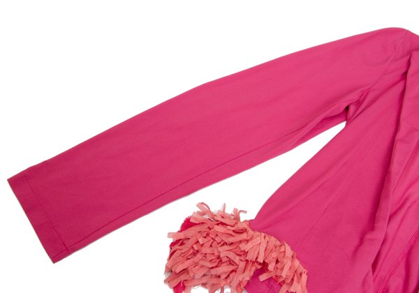 COMME des GARCONS Garment Dyed Frill Tape Jacket Pink Size M