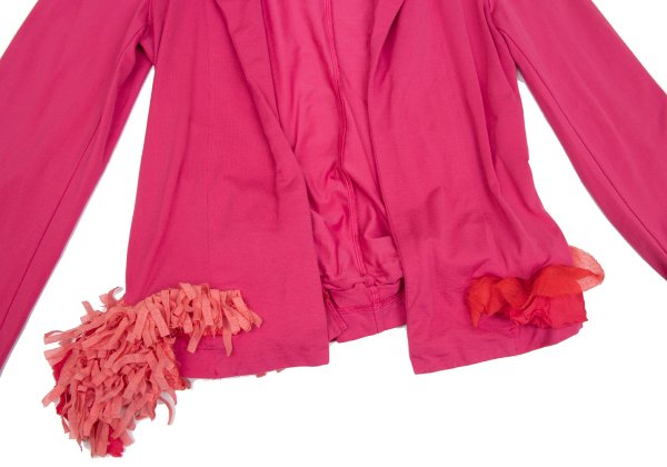 COMME des GARCONS Garment Dyed Frill Tape Jacket Pink Size M