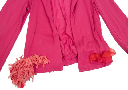 COMME des GARCONS Garment Dyed Frill Tape Jacket Pink Size M