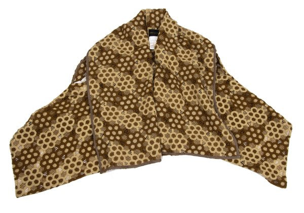 COMME des GARCONS 99AW Embroidered Wrap Jacket Brown Size S