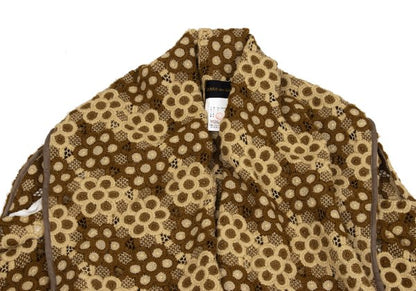 COMME des GARCONS 99AW Embroidered Wrap Jacket Brown Size S