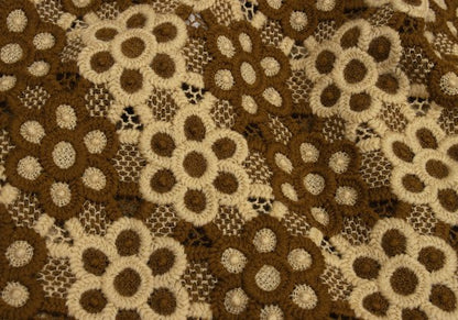 COMME des GARCONS 99AW Embroidered Wrap Jacket Brown Size S