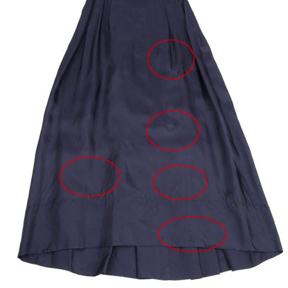 COMME des GARCONS Box Pleat Sleeveless Dress Navy Size S
