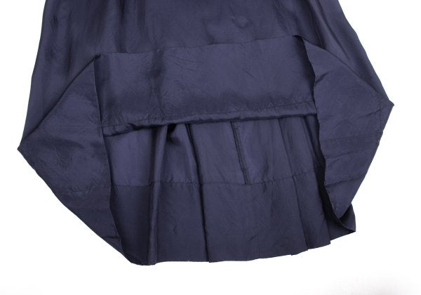 COMME des GARCONS Box Pleat Sleeveless Dress Navy Size S