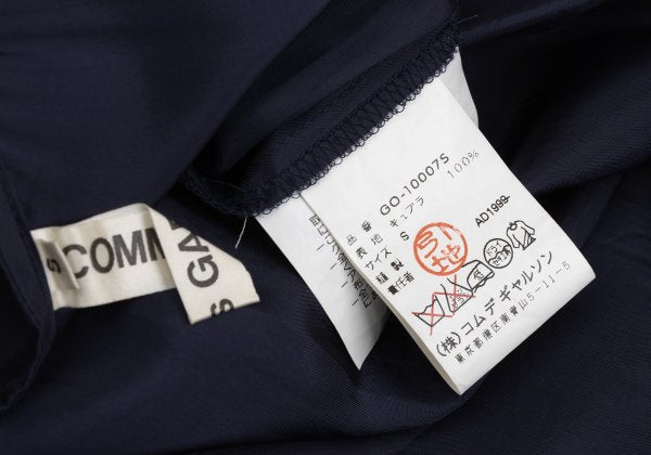 COMME des GARCONS Box Pleat Sleeveless Dress Navy Size S