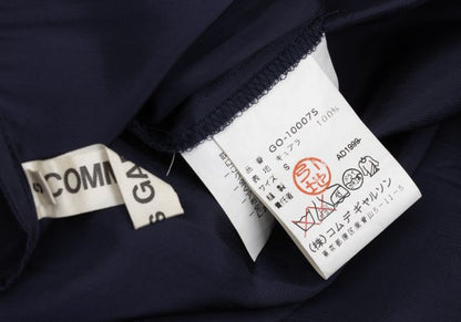 COMME des GARCONS Box Pleat Sleeveless Dress Navy Size S