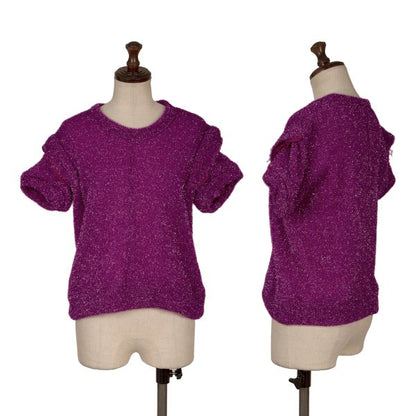 COMME des GARCONS 99AW Nylon Tuck Sweater Purple Size S