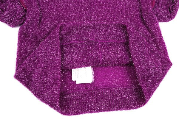 COMME des GARCONS 99AW Nylon Tuck Sweater Purple Size S