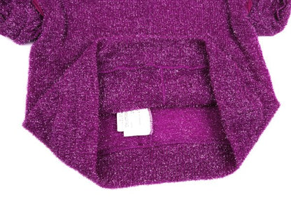 COMME des GARCONS 99AW Nylon Tuck Sweater Purple Size S