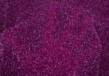 COMME des GARCONS 99AW Nylon Tuck Sweater Purple Size S
