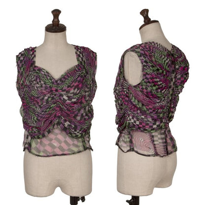 COMME des GARCONS Geometric Gathered Blouse Multi Size S