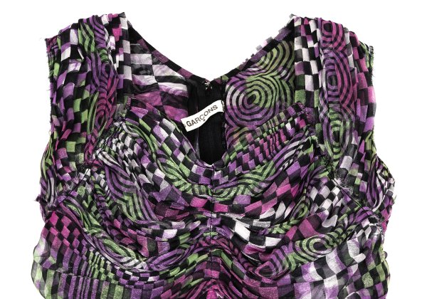COMME des GARCONS Geometric Gathered Blouse Multi Size S