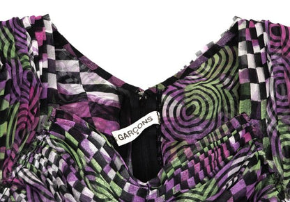 COMME des GARCONS Geometric Gathered Blouse Multi Size S