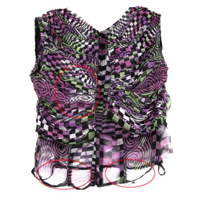 COMME des GARCONS Geometric Gathered Blouse Multi Size S
