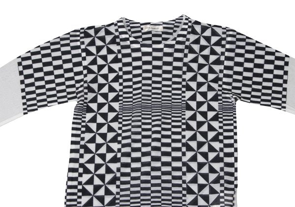 COMME des GARCONS Sheer Checker Print Top Black Size S